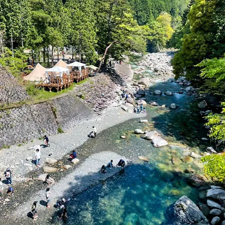 Hotel リバーサイドグランピングnuts à Higashiomi Extérieur photo